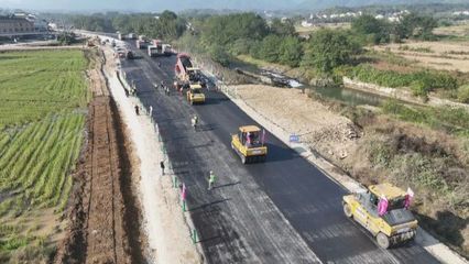 S358青陽至紅石公路改建工程全線推進，路面施工與附屬工程分包同步啟動